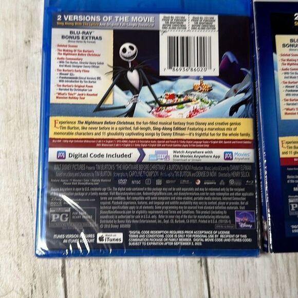 The Nightmare Before Christmas-Sing-Along Edition Disney 2018 BLU-RAY New/Sealed - Picture 4 of 4
